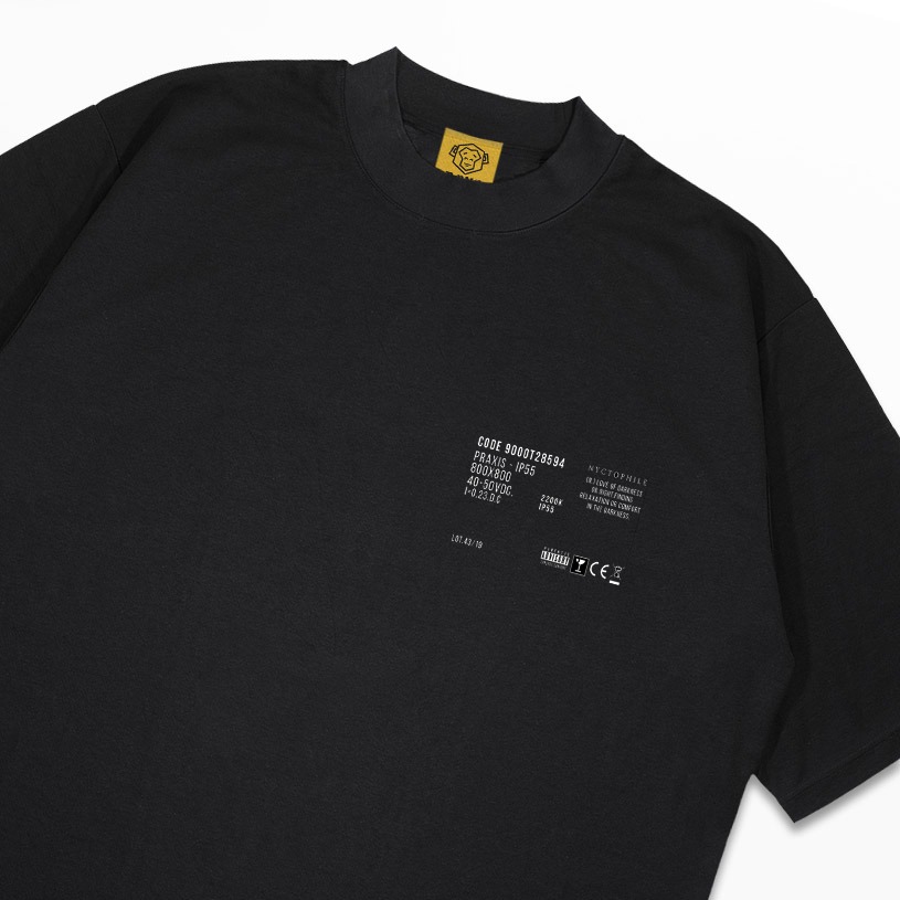 DMNC Nyctophile T-Shirt Black 16s 255 GSM
