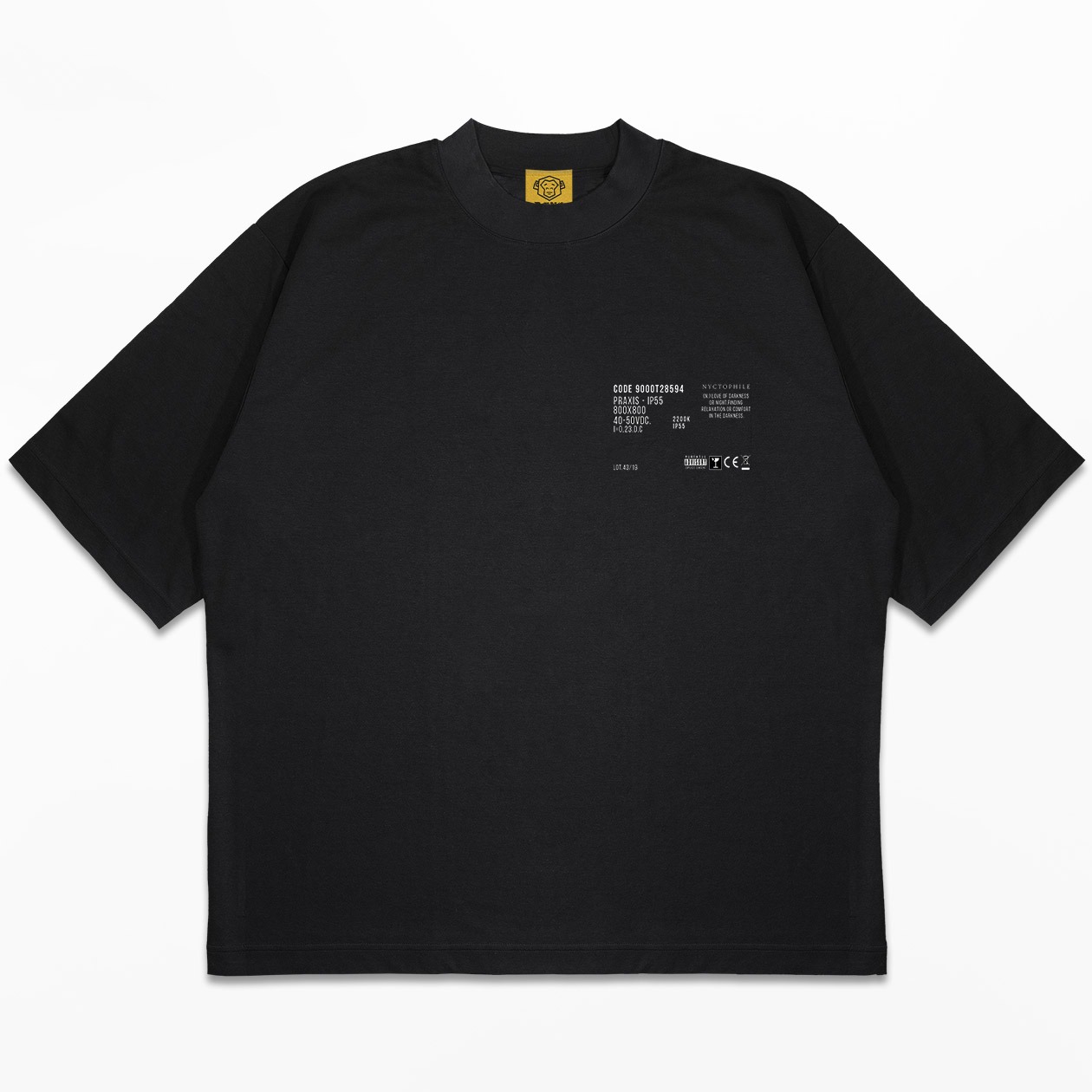 DMNC Nyctophile T-Shirt Black 16s 255 GSM