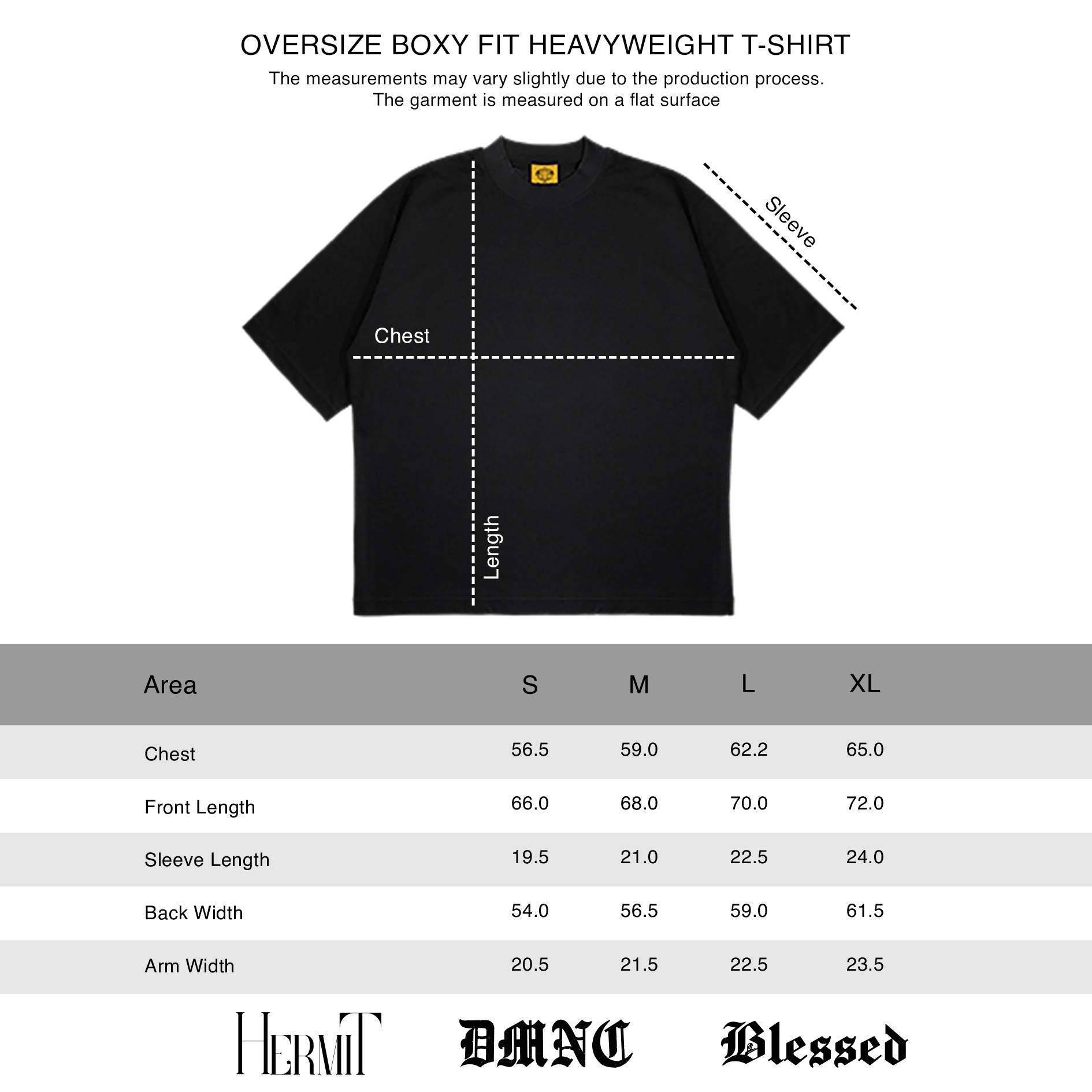 DMNC Heavyweight T-Shirt Kaos Oversize Boxing 16s 255 GSM