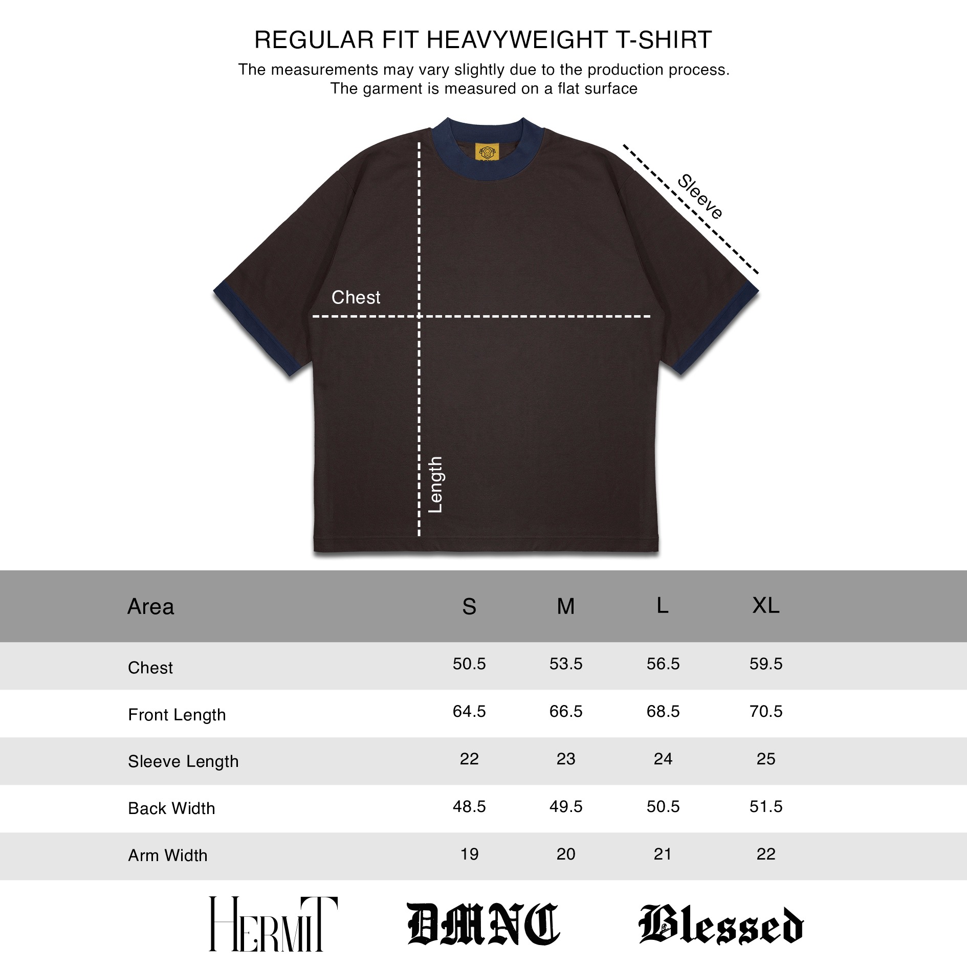 DMNC Ribbed Contrast Regular T-Shirt – Pozzillo 16s 255 GSM Unisex