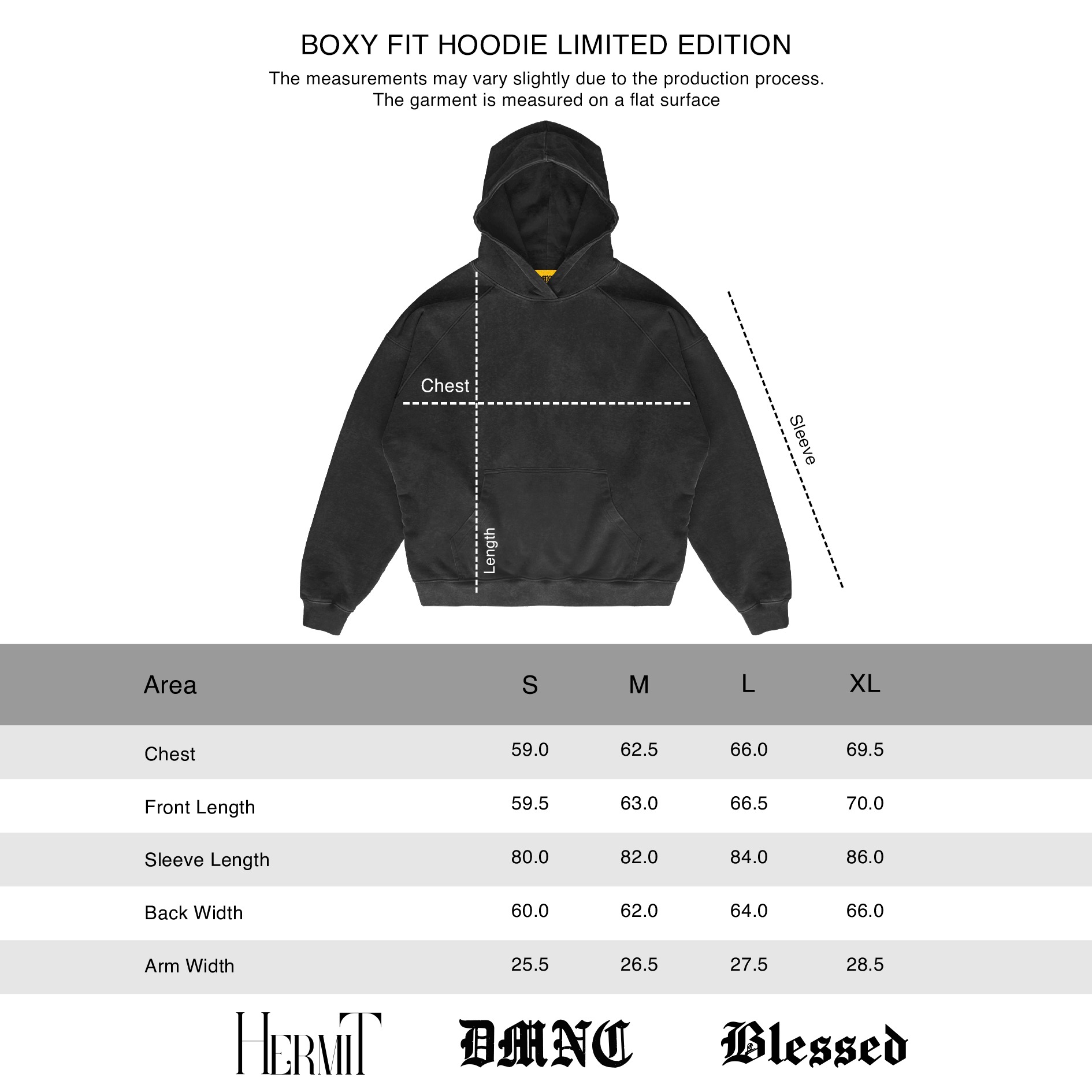 DMNC ARCHIVE Hoodie Fireman Clasp Heavyweight Titan Cotton Oversize 355 GSM