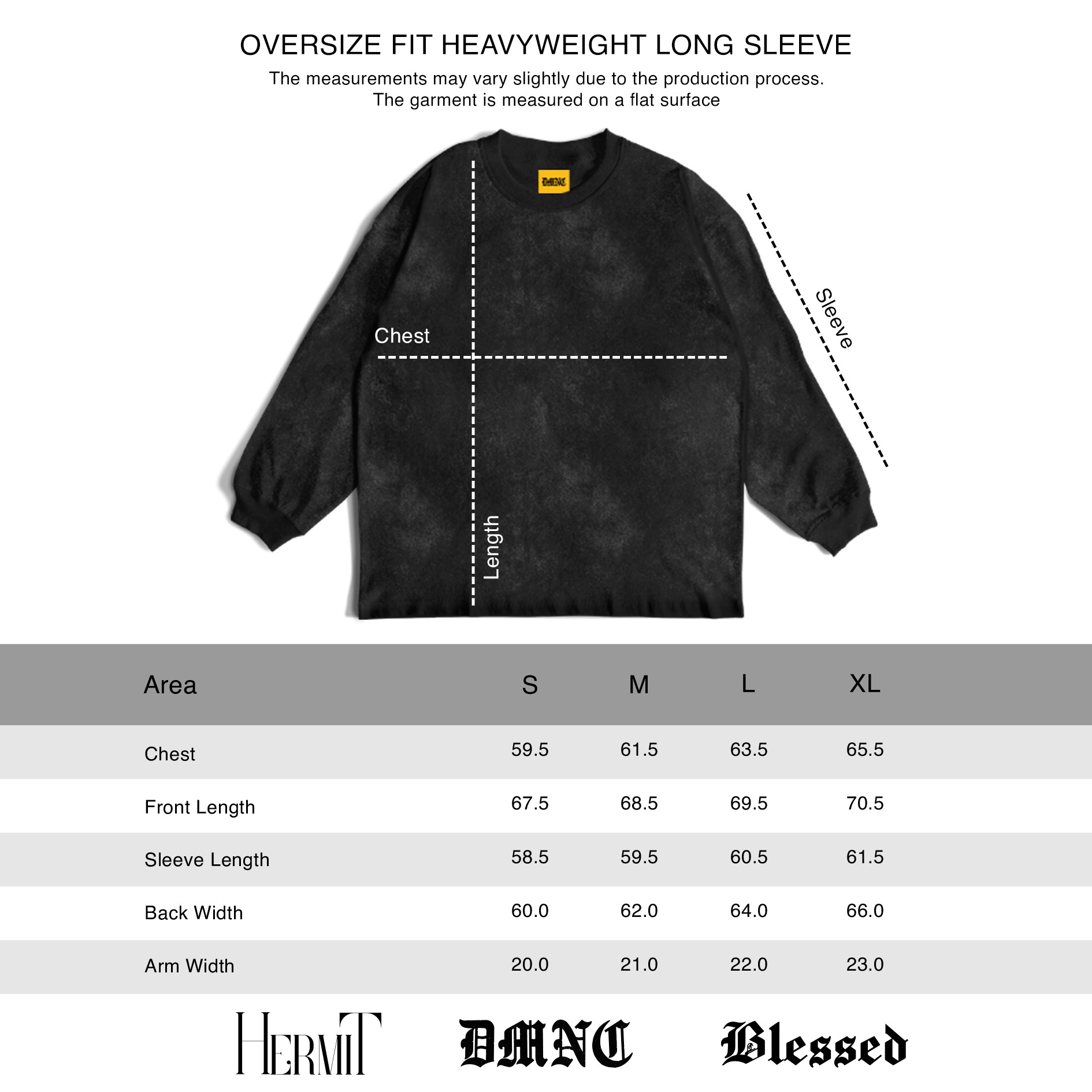 DMNC Stuck in The Void Oversized 16s Long Sleeve T-Shirt – kaos lengan panjang
