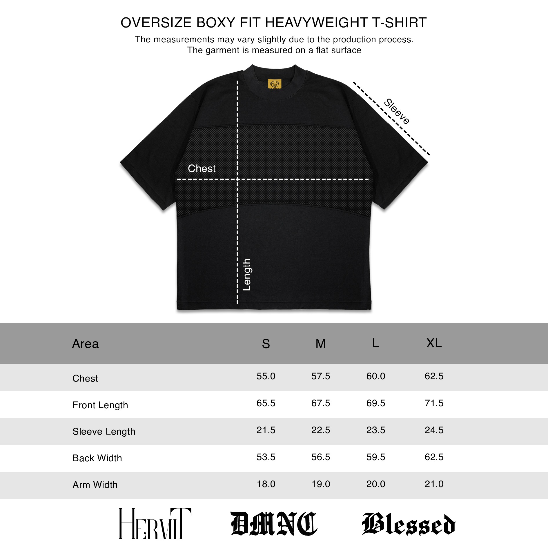 DMNC Polo Panel Oversize T-Shirt – Fearless 16s 255 GSM