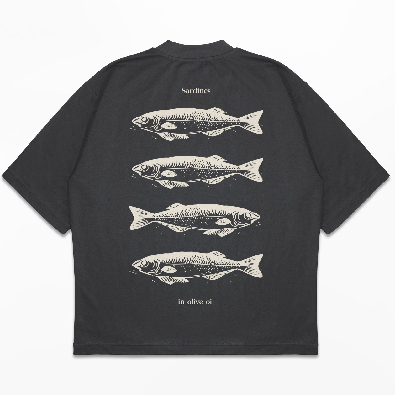 DMNC Heavyweight Oversize Boxy T-Shirt – Sardines 16s 255 GSM