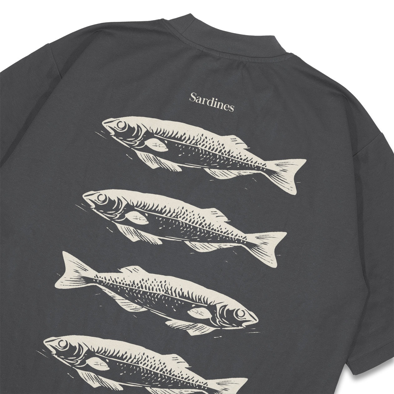 DMNC Heavyweight Oversize Boxy T-Shirt – Sardines 16s 255 GSM