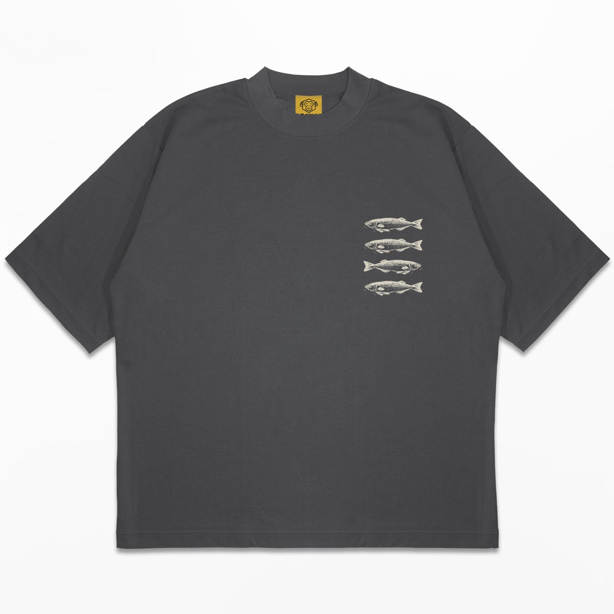 DMNC Heavyweight Oversize Boxy T-Shirt – Sardines 16s 255 GSM