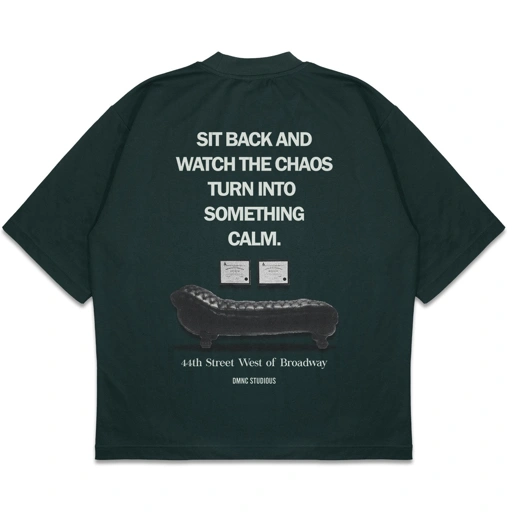 Image of DMNC Heavyweight Oversize Boxy T-Shirt – Something Calm 16s 255 GSM