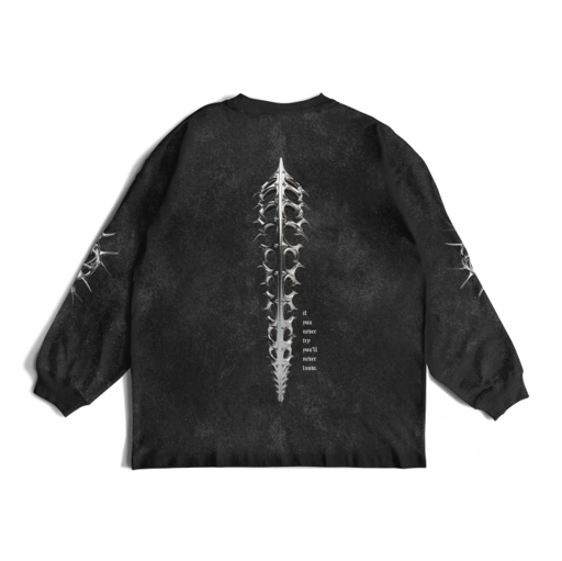 Image of DMNC THE CHRONICLES Oversized Washed 16s Long Sleeve T-Shirt – kaos lengan panjang vintage unisex