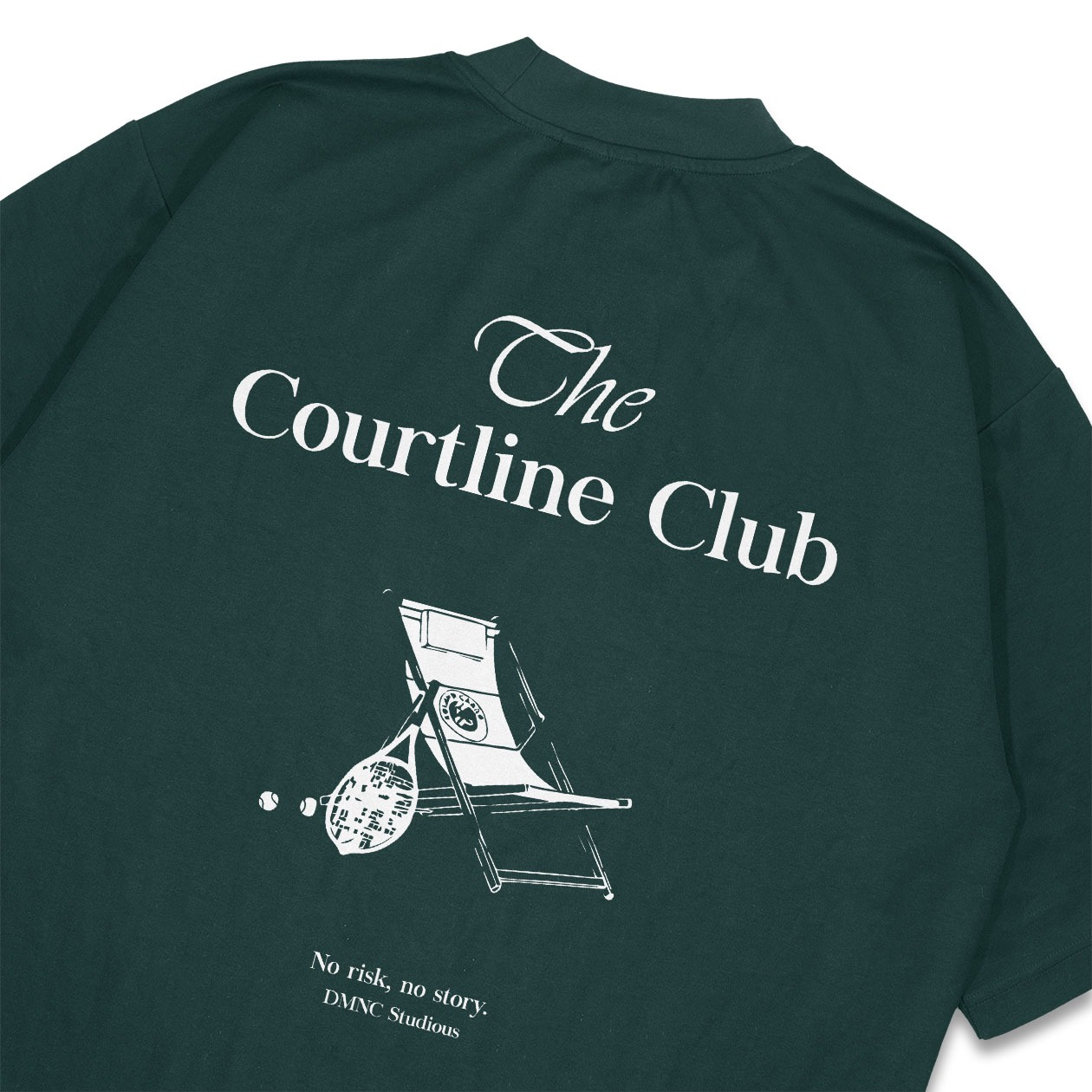 DMNC Heavyweight Oversize Boxy T-Shirt – The Courtline Club 16s 255 GSM
