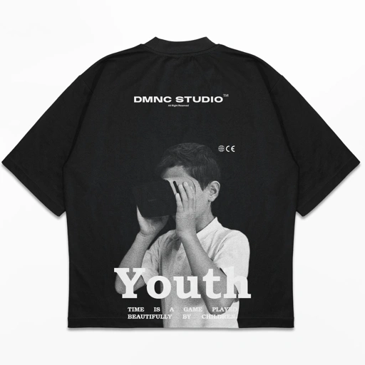 DMNC Heavyweight Oversize Boxy T-Shirt – Youth 16s 255 GSM