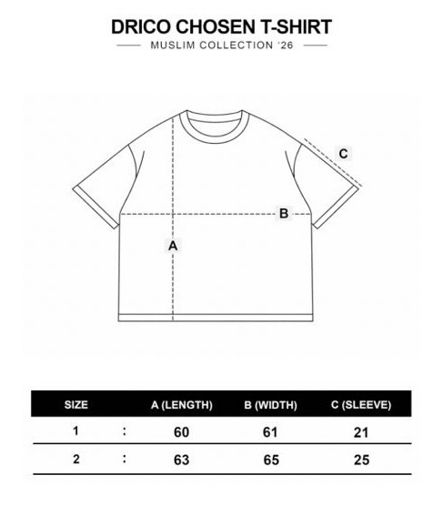 DRICO CHOSEN T-SHIRT - MUSLIM COLLECTION ‘26