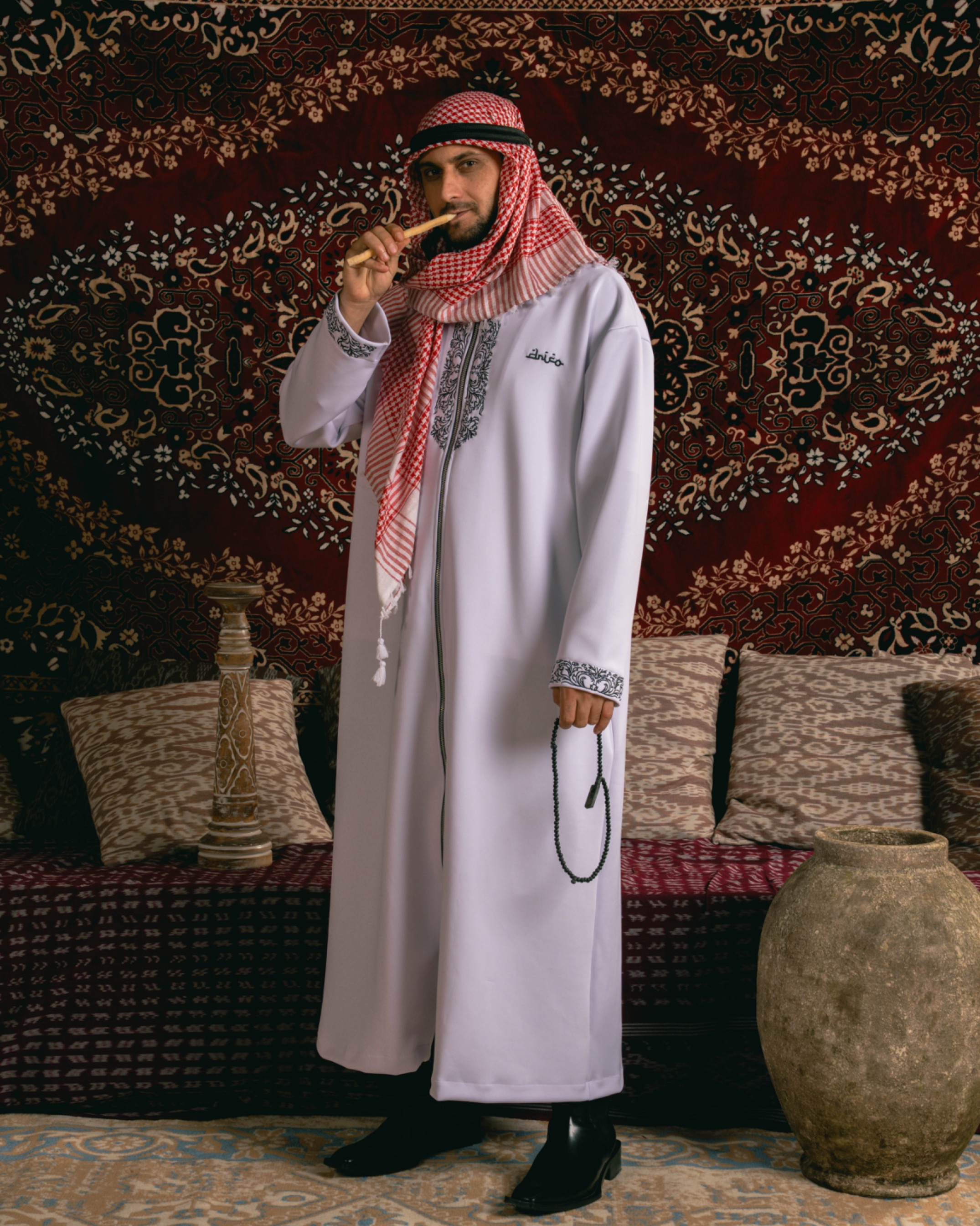 DRICO JUBAH/ROBE WHITE - MUSLIM COLLECTION '26