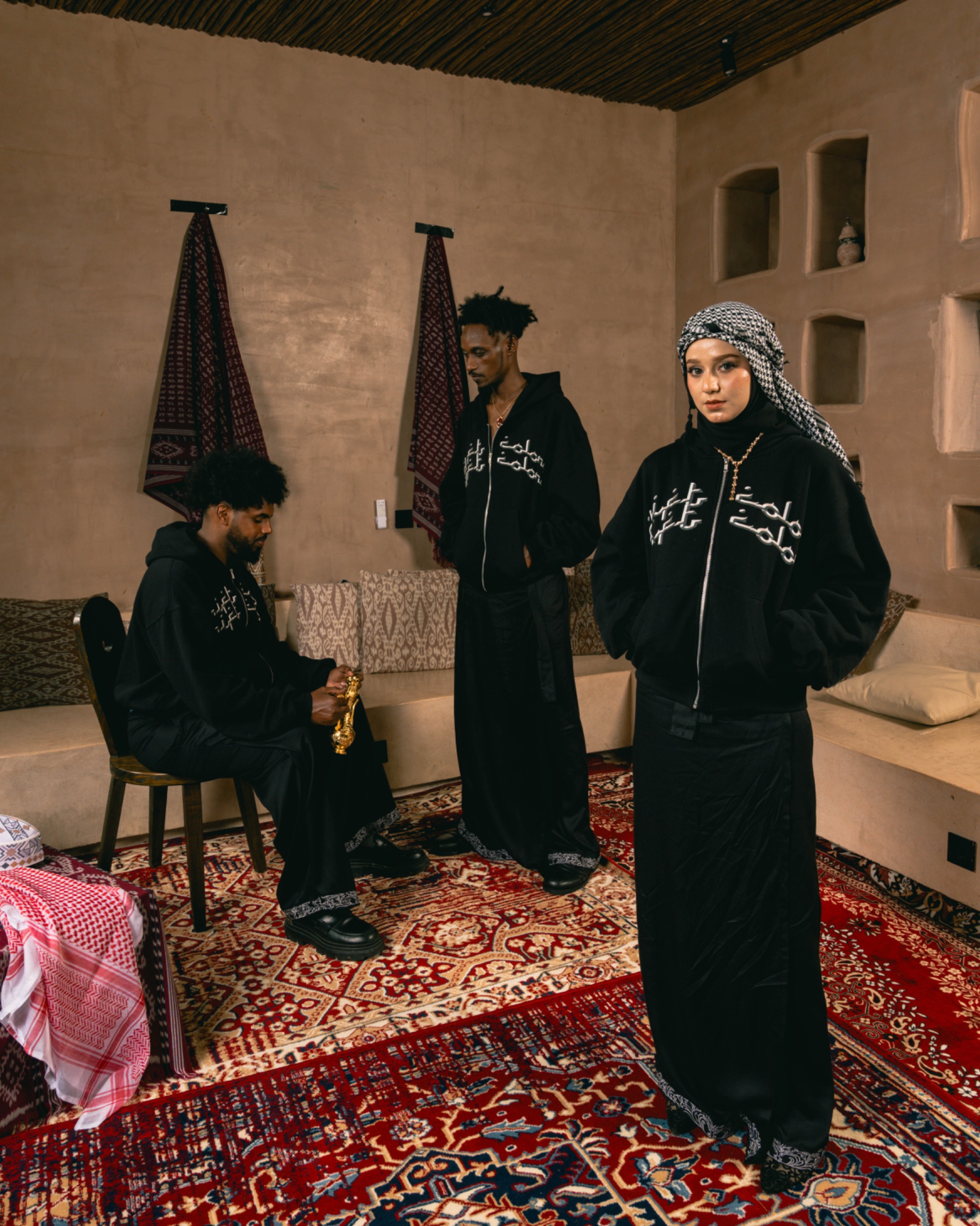 DRICO ZIPP UP HOODIE BLACK - MUSLIM COLLECTION ‘26