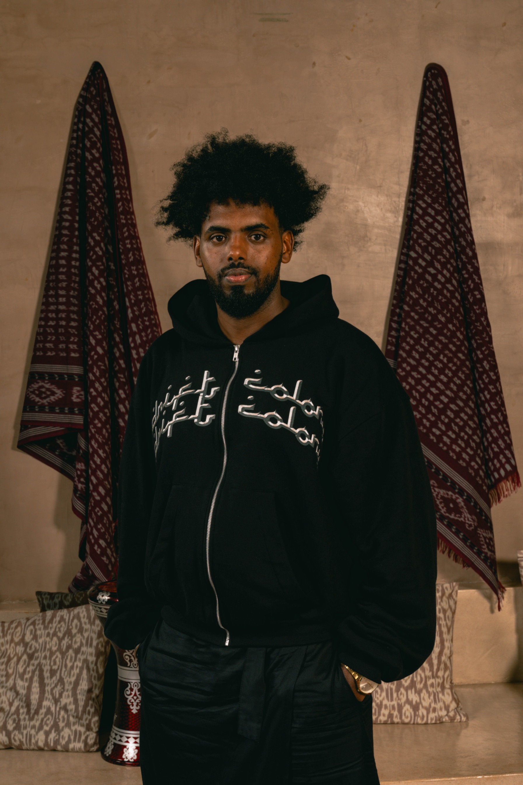DRICO ZIPP UP HOODIE BLACK - MUSLIM COLLECTION ‘26