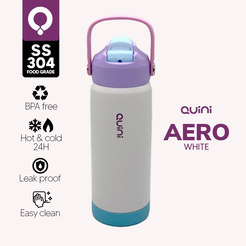 Quini | Tumbler Aero Collection Bottle Mega 1000Ml - White