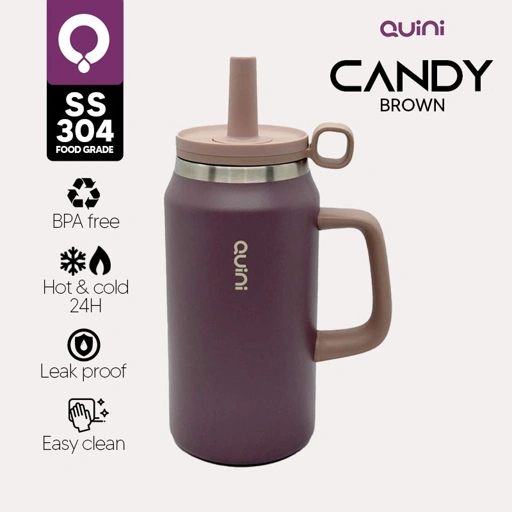 Quini | Tumbler Candy Bottle Jumbo 1.5Liter - Brown