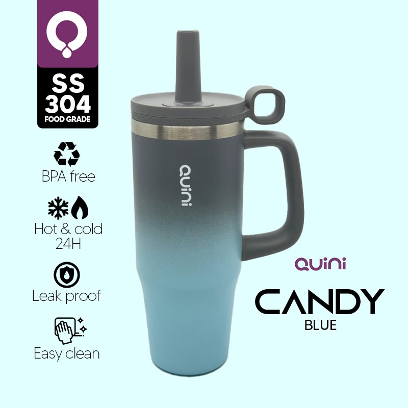 Quini | Tumbler Candy Bottle Medium 1Liter - Blue