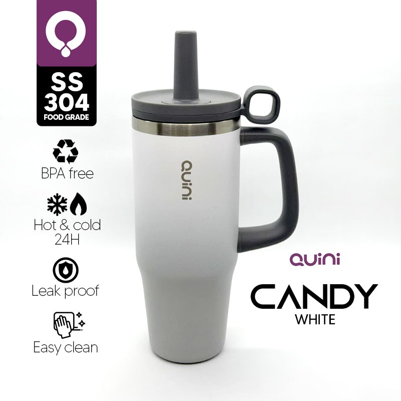 Quini | Tumbler Candy Bottle Medium 1Liter - White