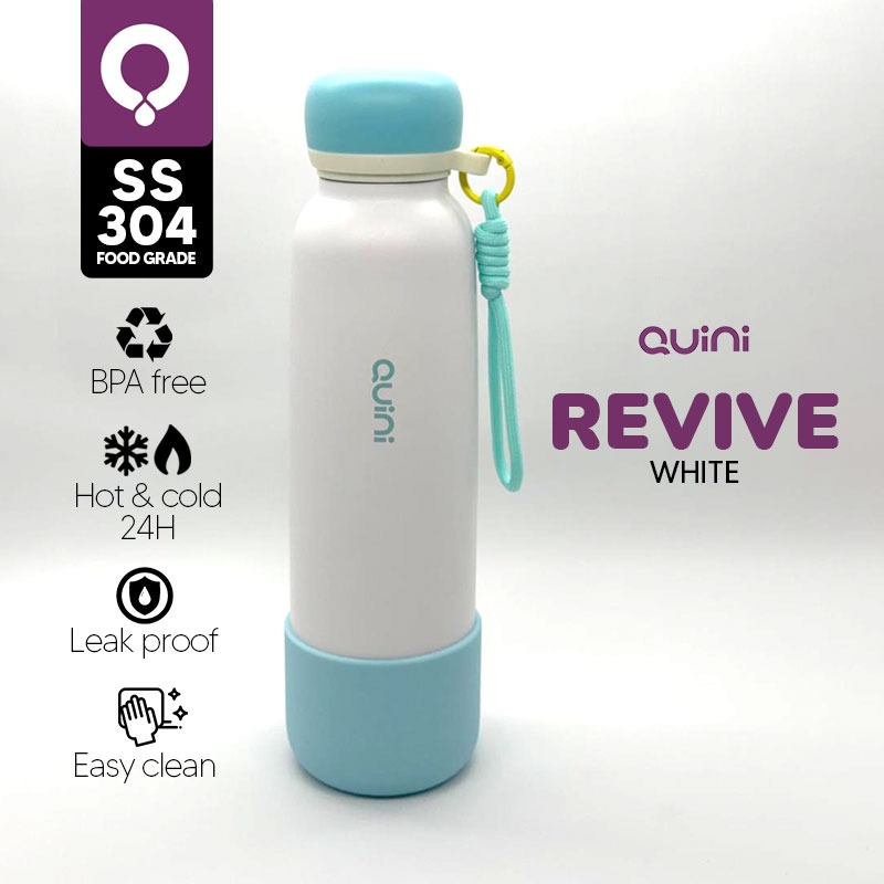 Quini | Tumbler Revive Bottle Stainless Steel SUS 304 Medium 700ml - White