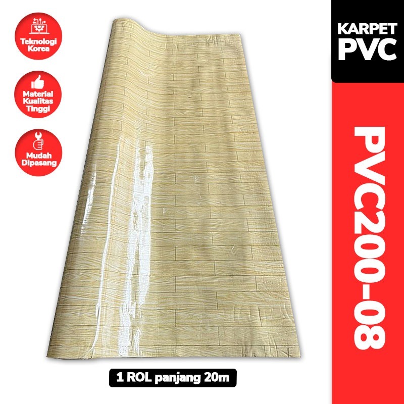 Karpet Lantai PVC Vinyl 2m x 20m | Tebal 1mm, Estetik & Teknologi Korea