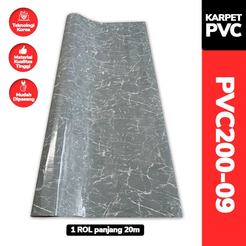 Karpet Lantai PVC Vinyl 2m x 20m | Tebal 1mm, Estetik & Teknologi Korea