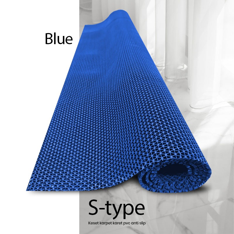 Karpet Stype Lebar 1.2m | S Type | Anti Slip | Meteran