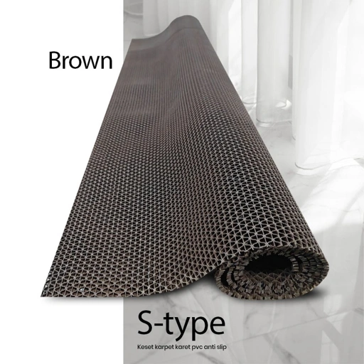 Image of Keset 1,2m Karpet Karet PVC Anti Slip Kamar Mandi - Tipe S Type Lubang