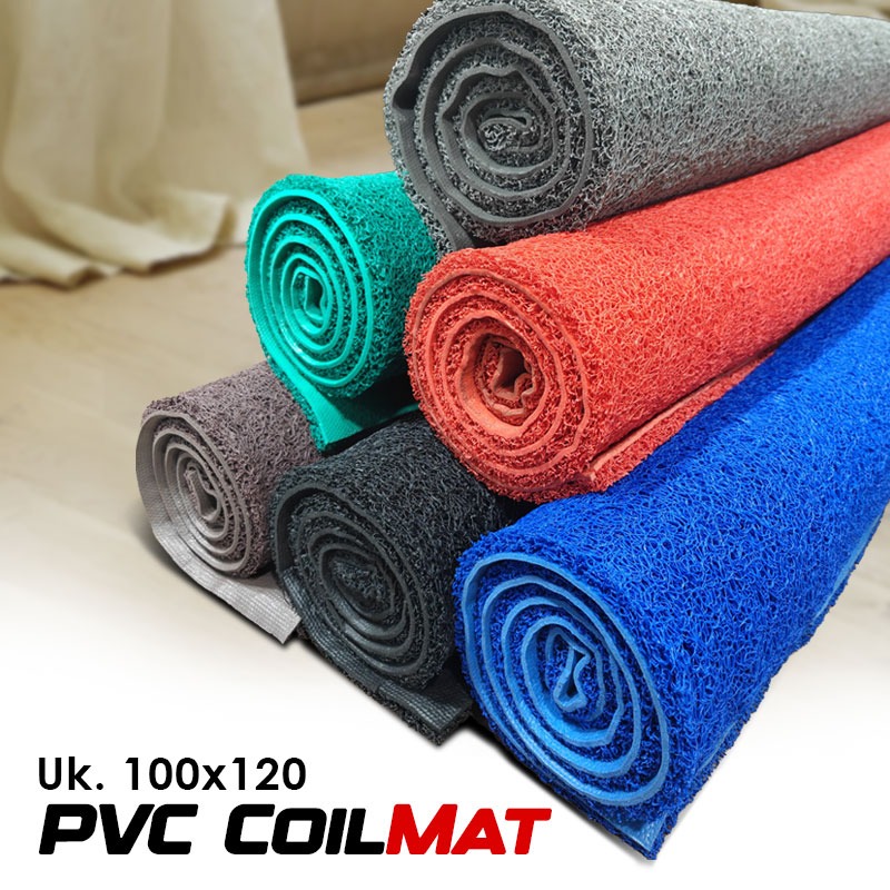 Keset 1.2x1.0m PVC Bihun Mie Lebar - Karpet Karet Antislip Backing & Berkualitas. Full Colors.