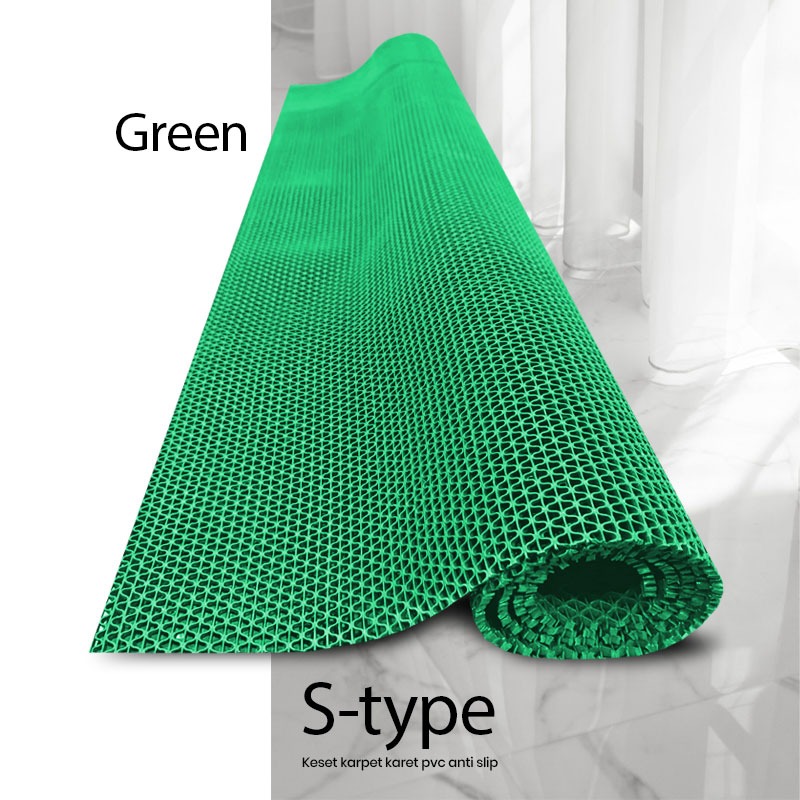 Karpet Stype Lebar 1.2m | S Type | Anti Slip | Meteran