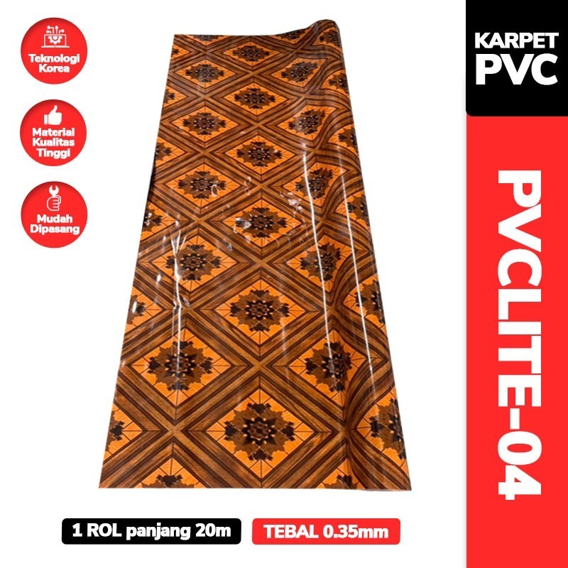 Karpet PVC Vinyl Roll 2m x 20m Tebal 0.35mm | Karpet Lantai Estetik Korea