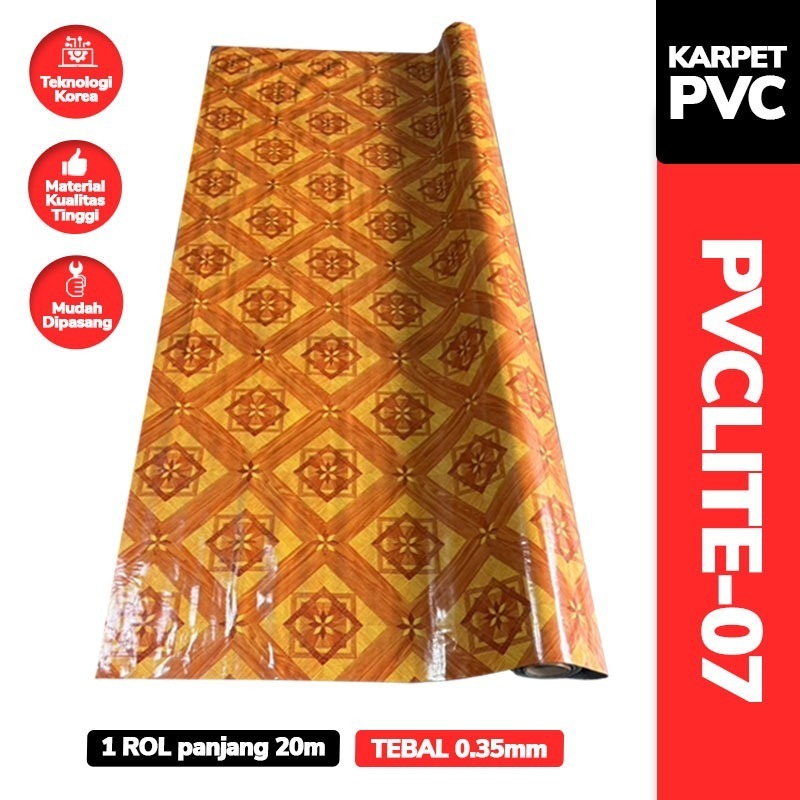 Karpet PVC Vinyl Roll 2m x 20m Tebal 0.35mm | Karpet Lantai Estetik Korea
