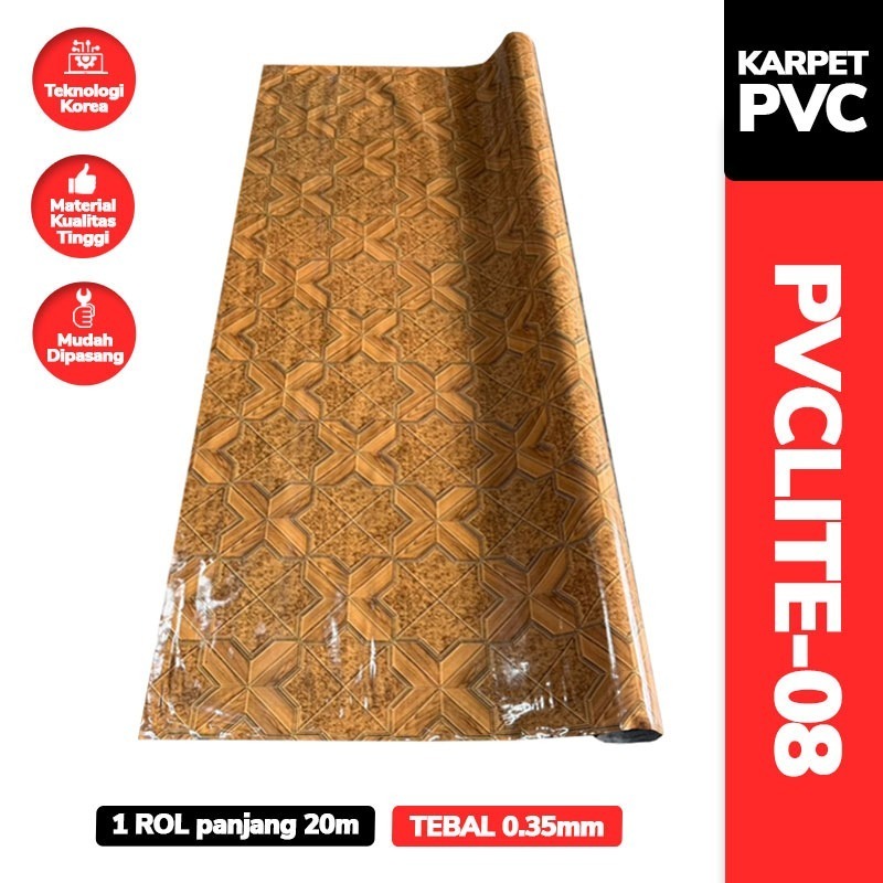 Karpet PVC Vinyl Roll 2m x 20m Tebal 0.35mm | Karpet Lantai Estetik Korea