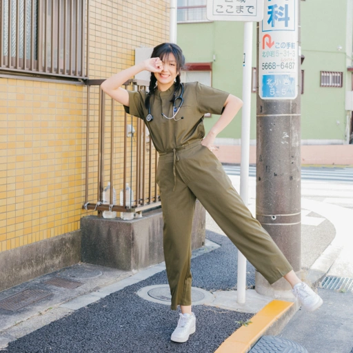 Image of Cardinal - Mandarin Short Sleeve Set (Regular Pants) - Olive