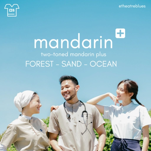 Image of Cardinal - Mandarin Plus Short Sleeve Set (Regular Pants) - Forest & Sand