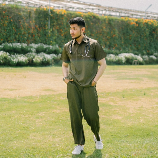 Image of Cardinal - Polo Short Sleeve Set (Regular Pants) - Olive