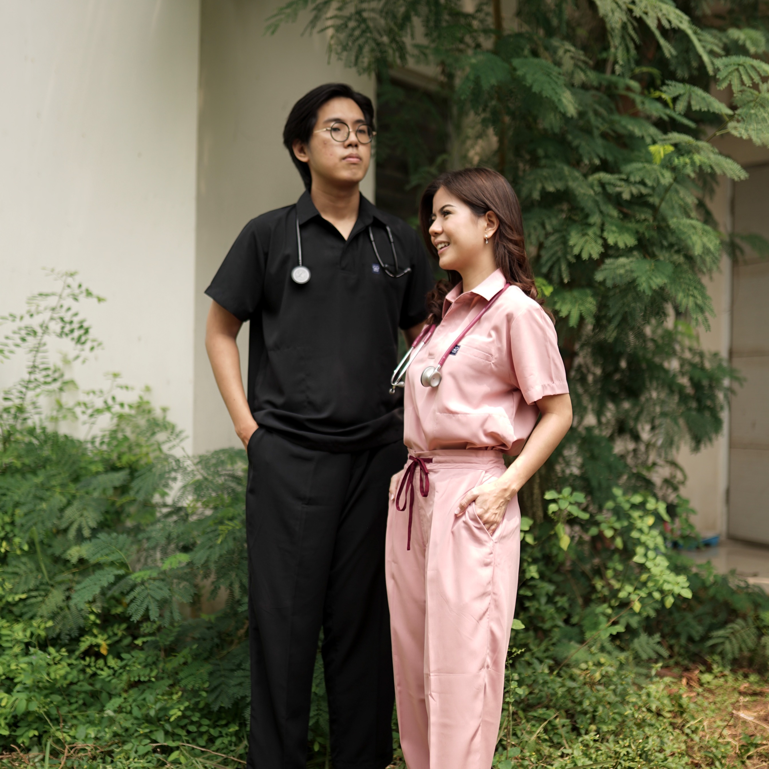 First Line - Polo Short Sleeve Set (Regular Pants) - Black