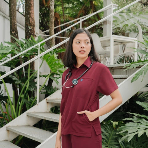 Image of First Line - Polo Short Sleeve Set (Reguler Pants) - Maroon