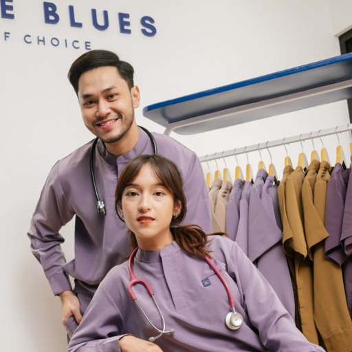 Image of First Line - Mandarin Long Sleeve Set (Reguler Pants) - Purple Sage