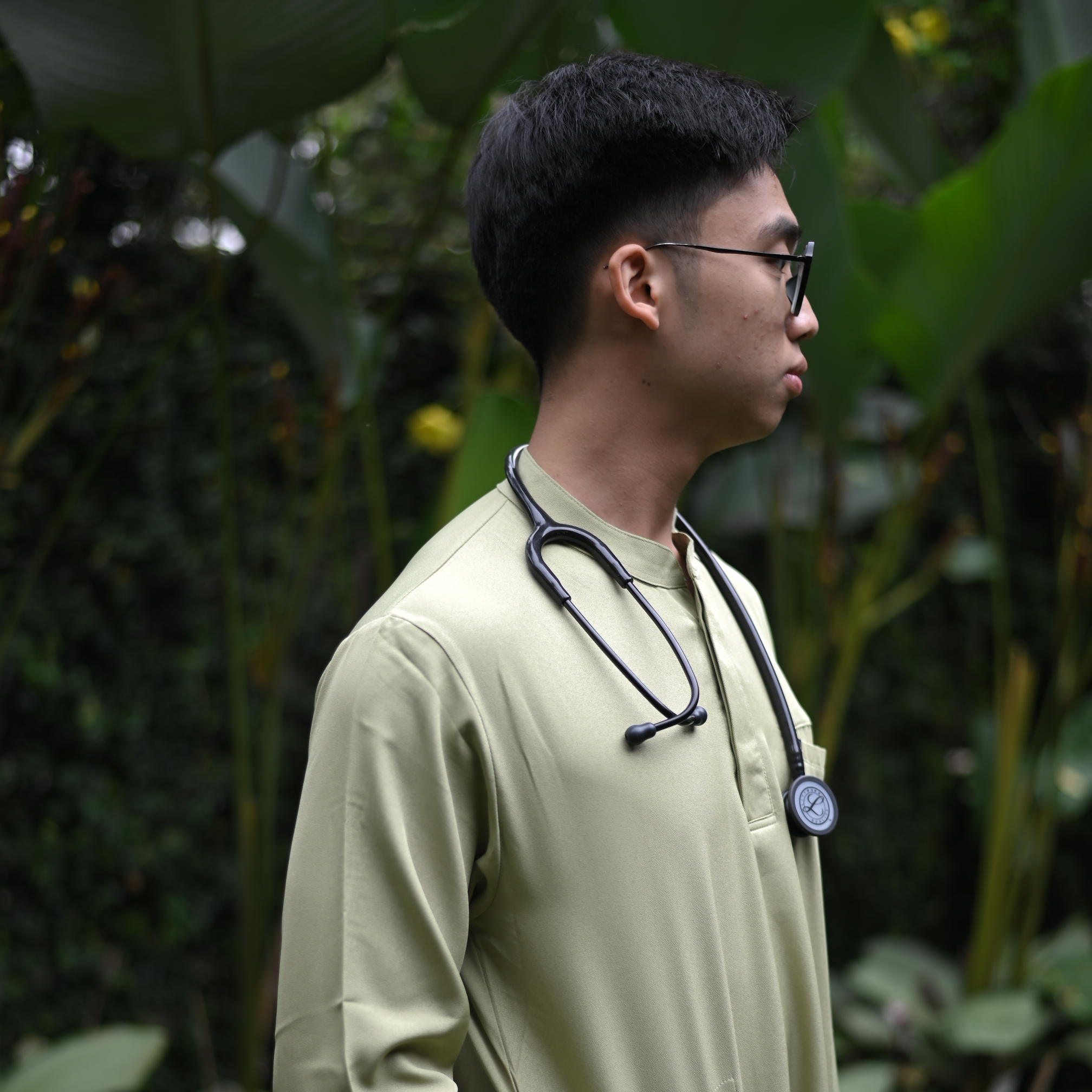 Empirical - Mandarin Long Sleeve TOP - Green Tea
