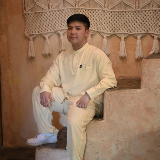 Image of Empirical - Mandarin Long Sleeve Set (Regular Pants) - Lemon Chiffon