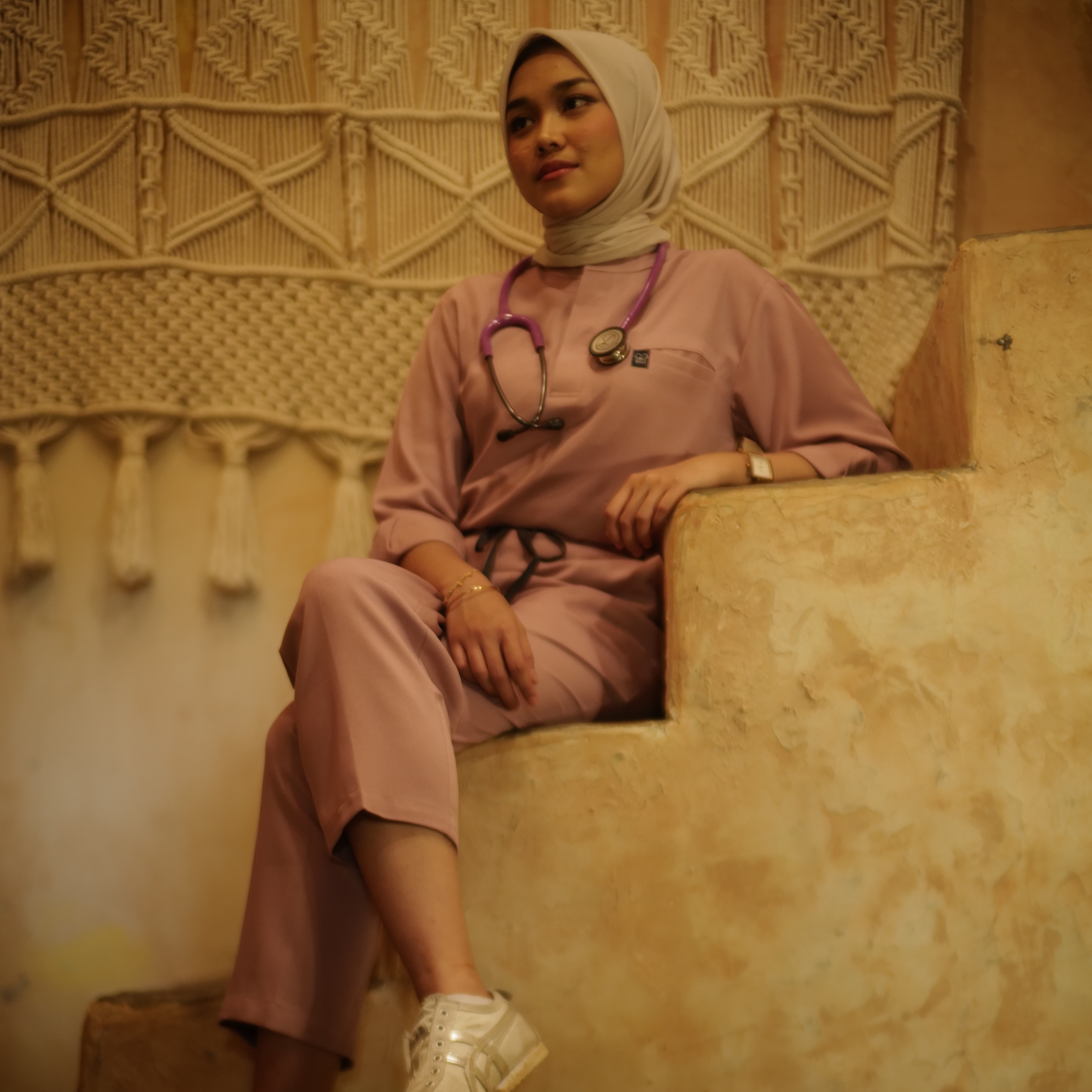 Empirical - Mandarin Long Sleeve Set (Regular Pants) - Lilac