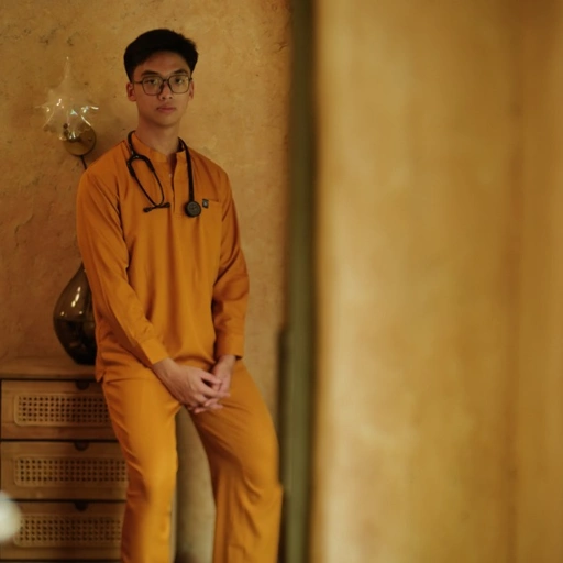 Image of Empirical - Mandarin Long Sleeve Set (Regular Pants) - Pumpkin