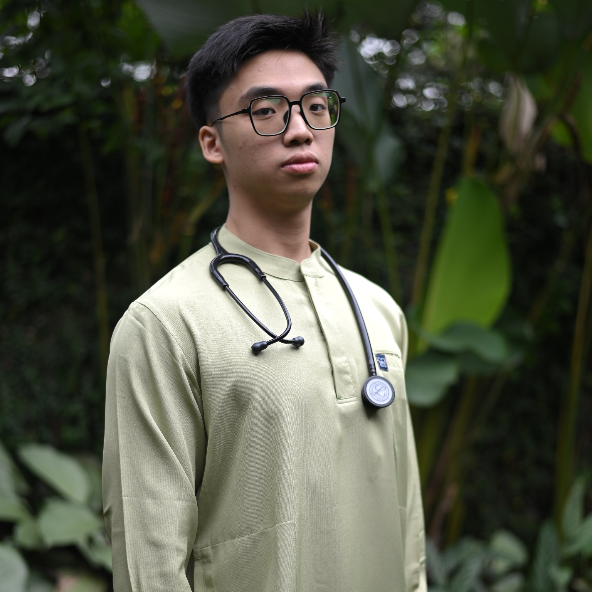 Empirical - Mandarin Long Sleeve TOP - Green Tea