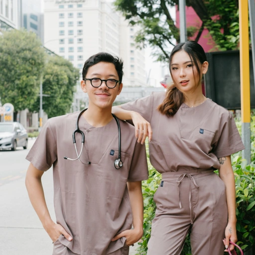 Image of Cardinal - Prov Short Sleeve Set (Slim Fit Pants) - Ash Brown