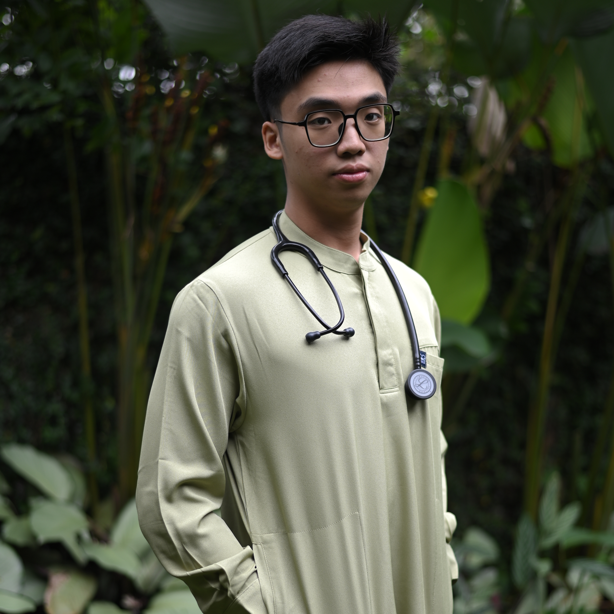 Empirical - Mandarin Long Sleeve TOP - Green Tea