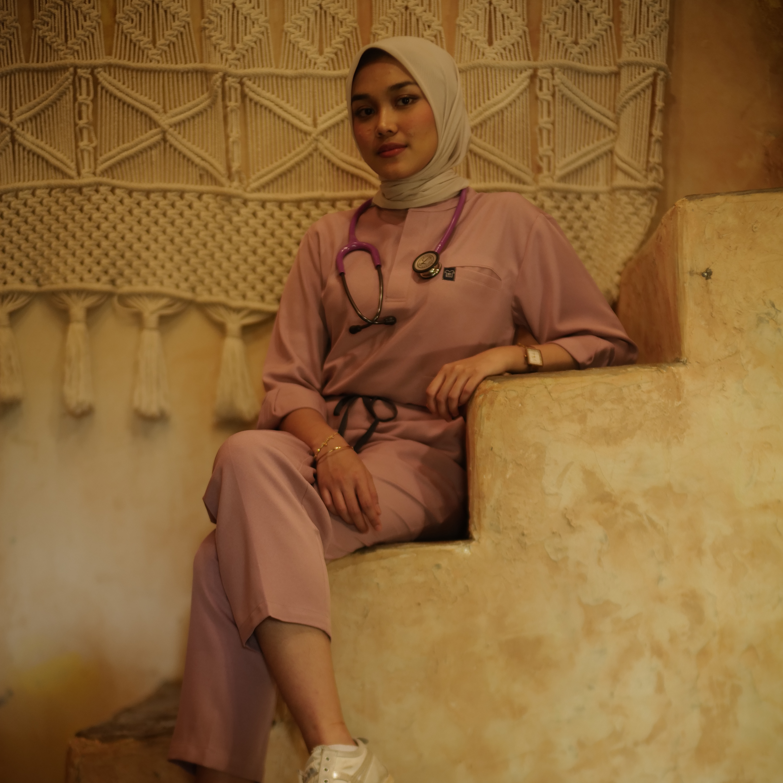 Empirical - Mandarin Long Sleeve Set (Regular Pants) - Lilac