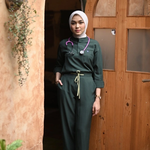 Image of Empirical - Mandarin Long Sleeve Set (Regular Pants) - Dark Green