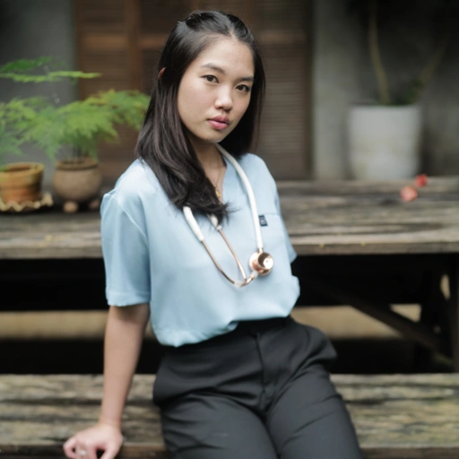 Image of Empirical - V neck Short Sleeve TOP - Light Blue
