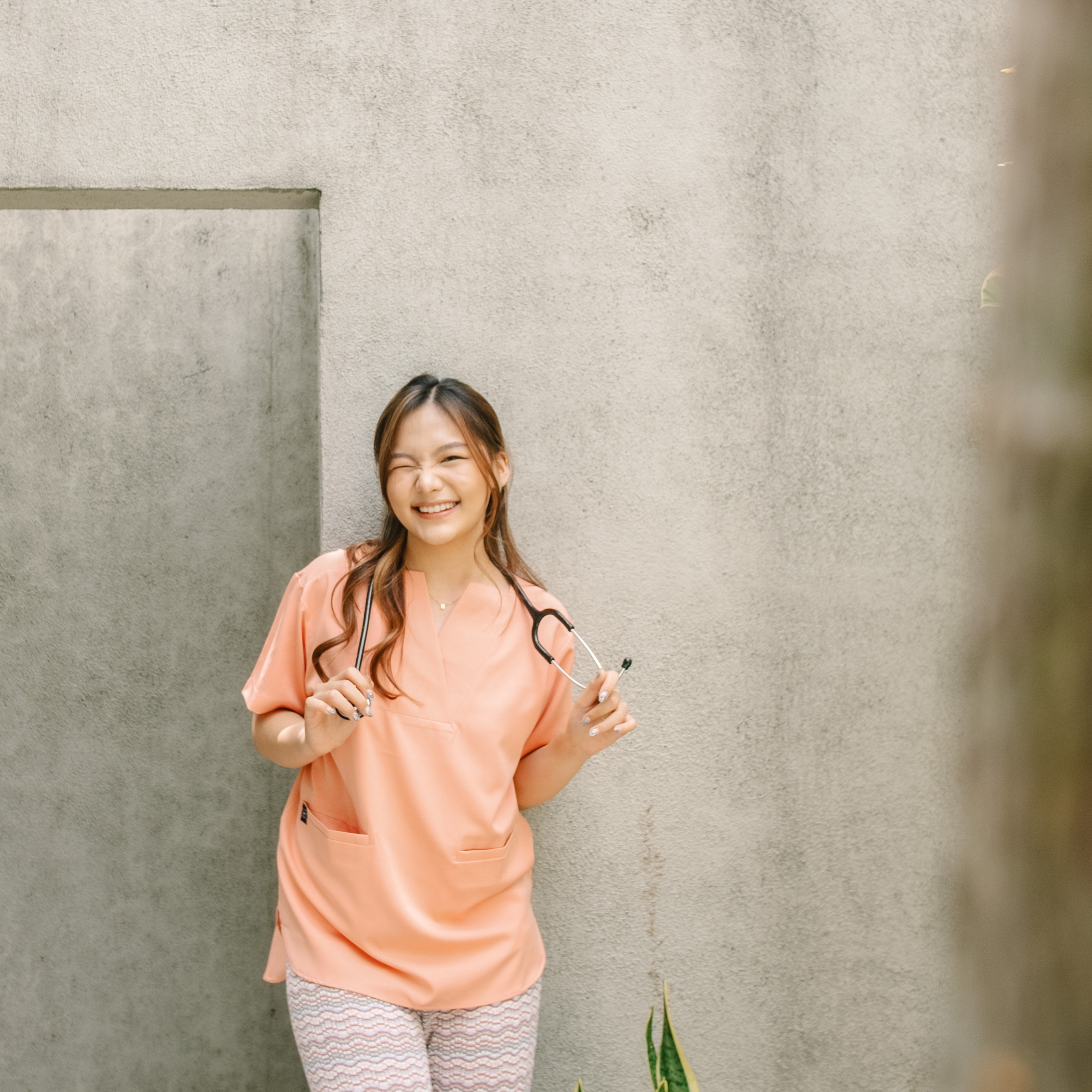 Cardinal - Buttoned 01 Short Sleeve Top - Coral