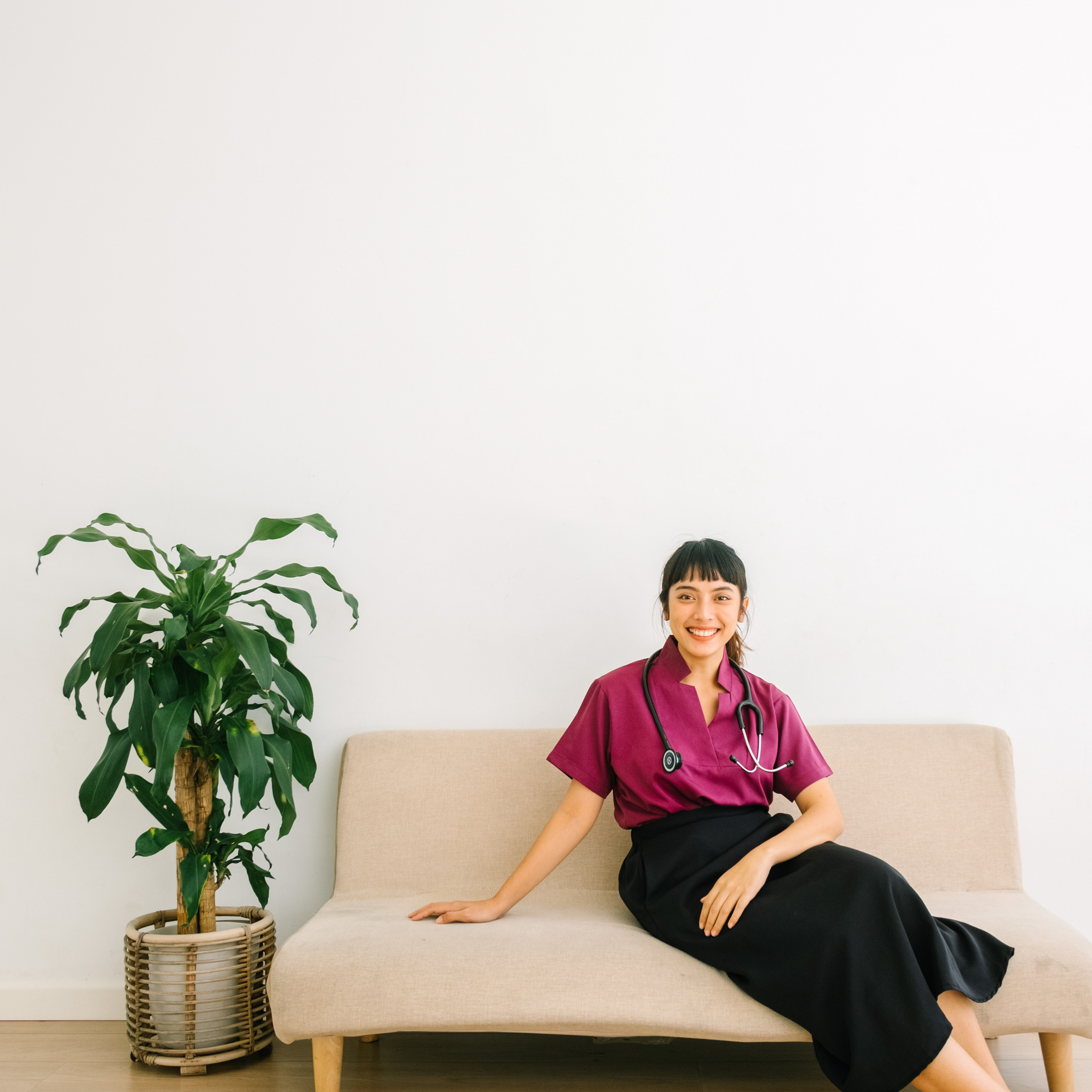 Cardinal - Buttoned 02 Short Sleeve Top - Wine
